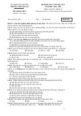 Đề thi Học kì 1 Lịch sử 10 năm 2024-2025 trường THPT Kẻ Sặt (Hải Dương)